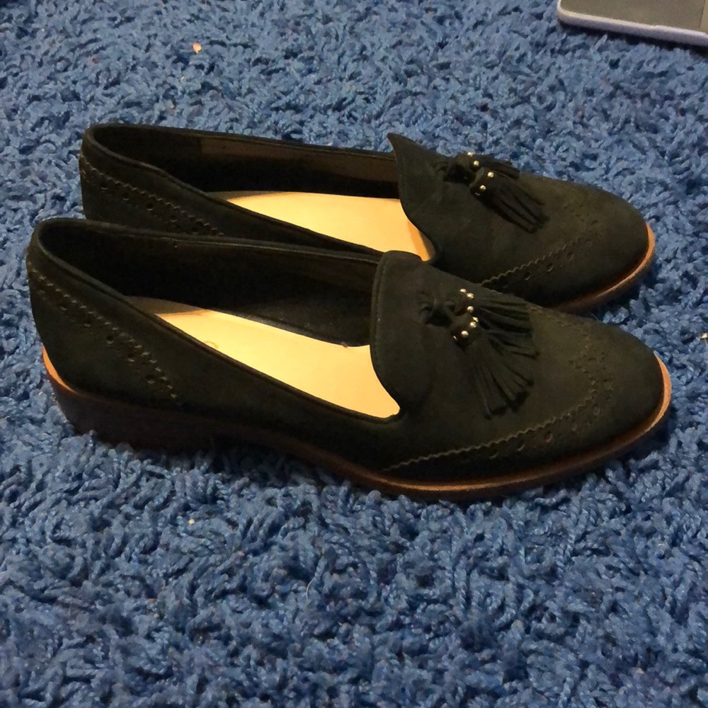 Black loafers